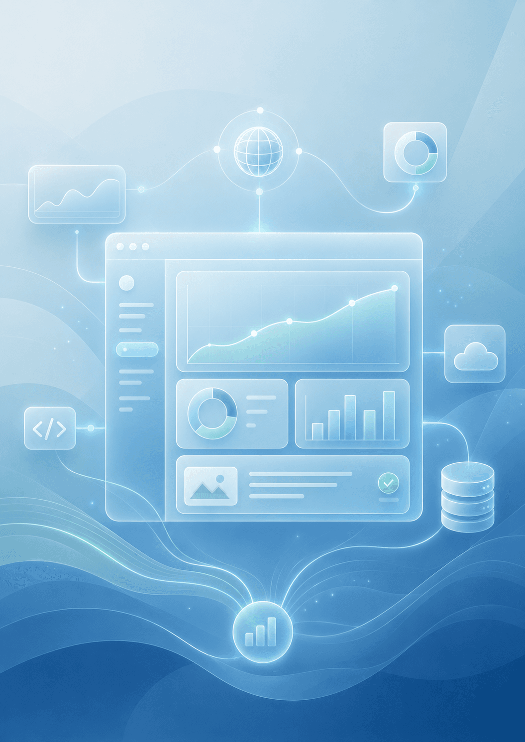 Modern web tools and analytics interface